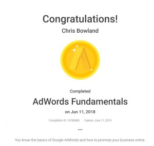 google adwords certification